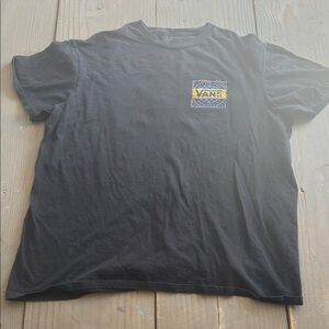 Vans Black Tee with Colorful Logo
